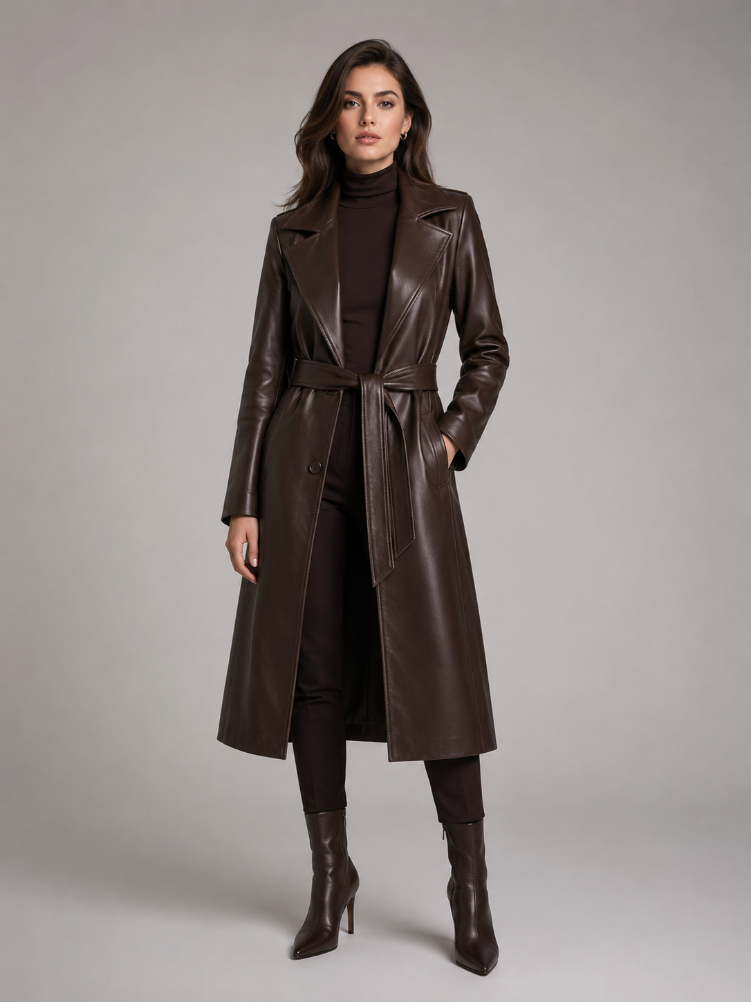 Classic Brown Belted