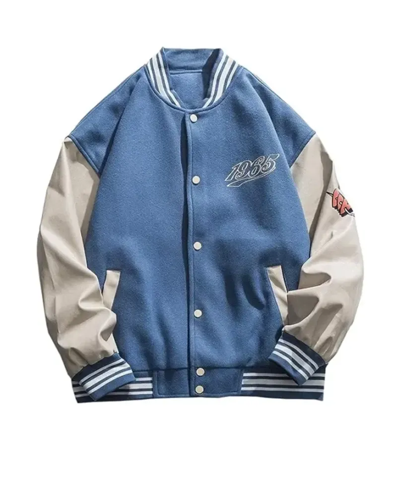 Women's Letter Foaming Love Varsity Jacket